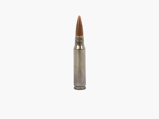 Dekopatrone Kaliber 7,62 x 51 mm NATO .308 Winchester StahlhĂĽlse mit Vollmantelgeschoss blinde Originalpatrone 1 StĂĽck (P18)