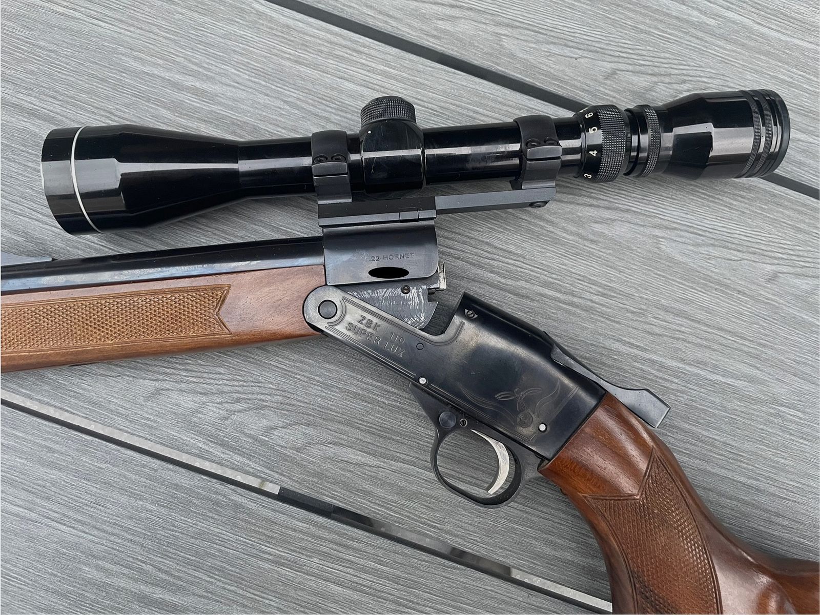 Brünner ZBK 110; .22 Hornet; break-action rifle