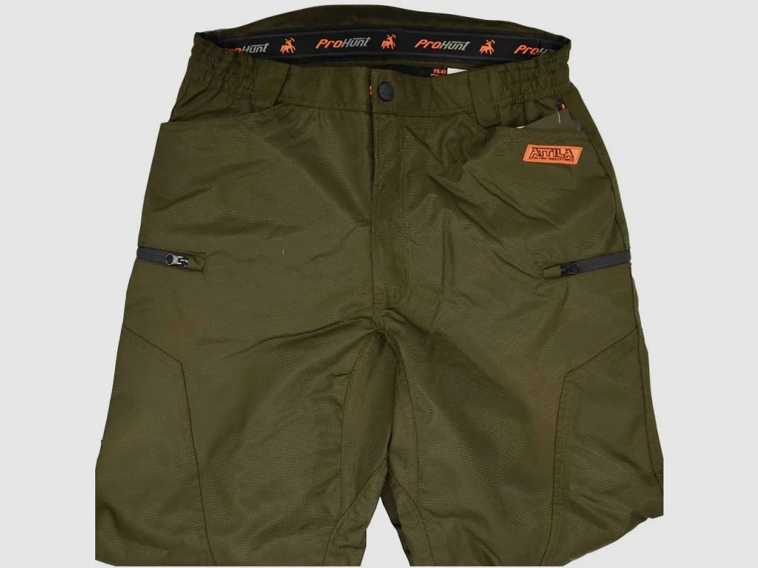 Pantaloni da battuta Attila kaki, rinforzati e impermeabili, immagine 11 di 14