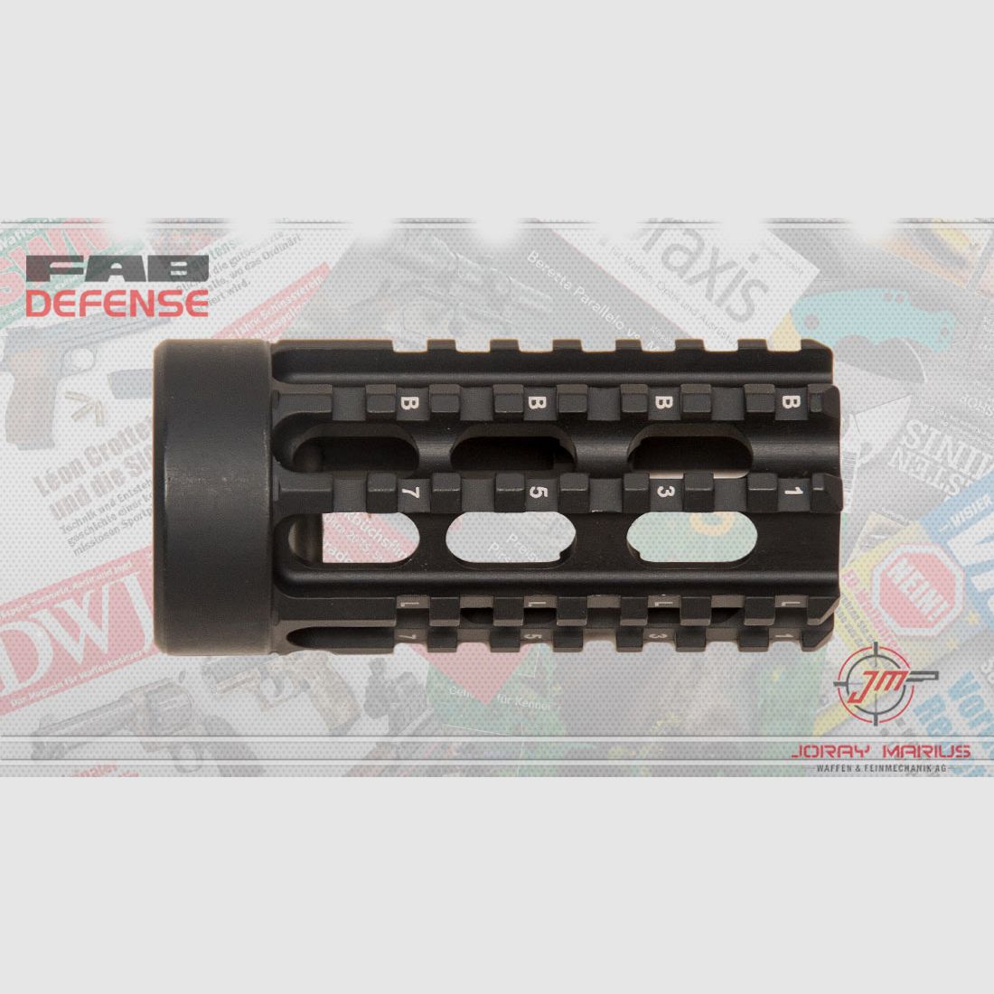 FAB Defense MP5 aluminum handguard with 3 Picatinny rails