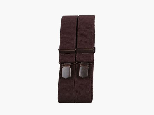 Foresta Hosenträger mit Clip 120x3,5cm Braun