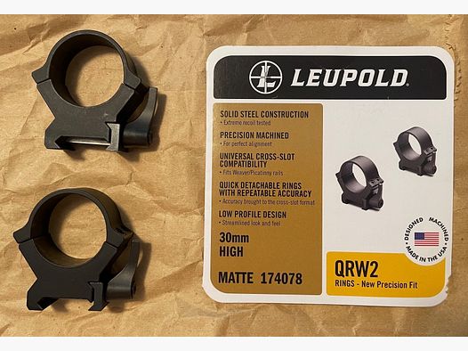Leupold QRW 2 Montageringe 30mm