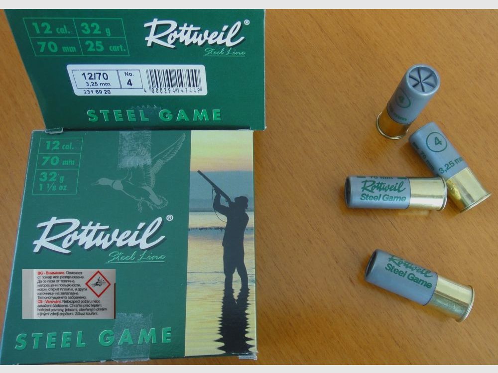 Rottweil Rottweil Steel Game Zacht Lood Schrot 12/70-3,25mm