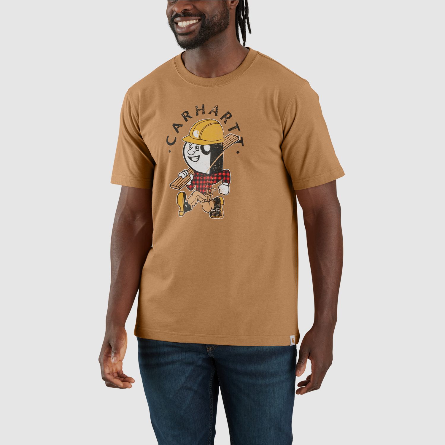 Carhartt Carpenter Graphic T-Shirt, Heren, Hickory Nut Heather, S