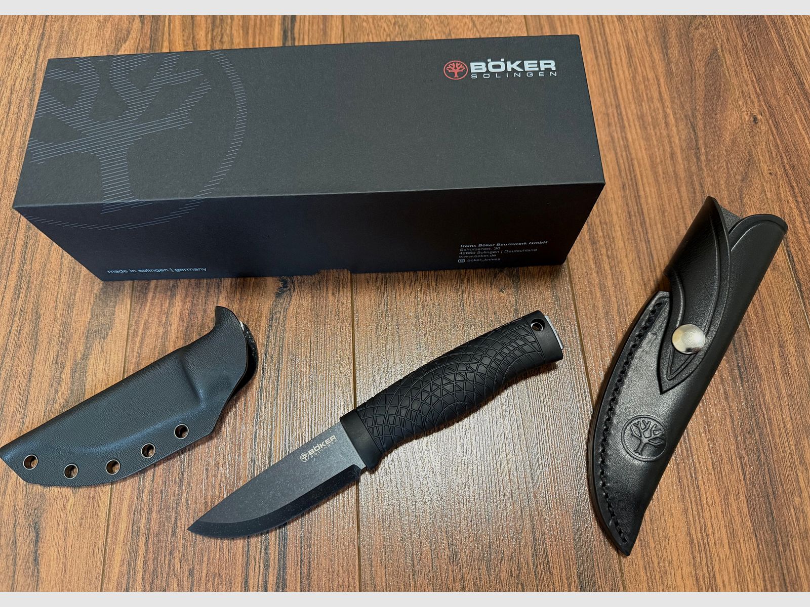 Böker Manufaktur Solingen Naturensöhne Mk. 1 Survival Knife & Extra Lederscheide