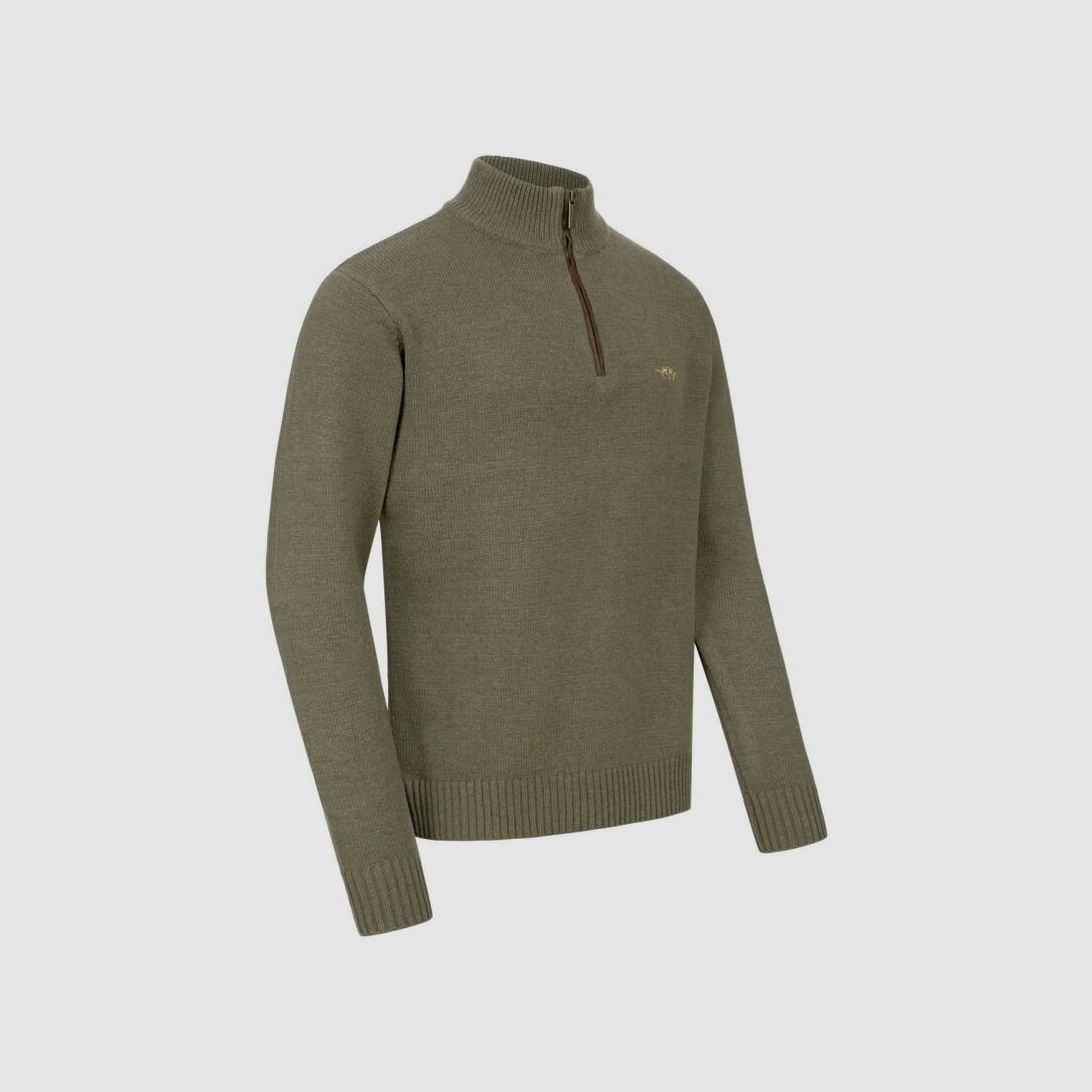 Blaser Herren Woll HZ Sweater dunkeloliv XXL
