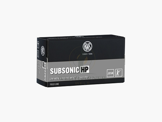 RWS .22LR Subsonic HP 2,6g/40gr, 50 Stk./Pkg.