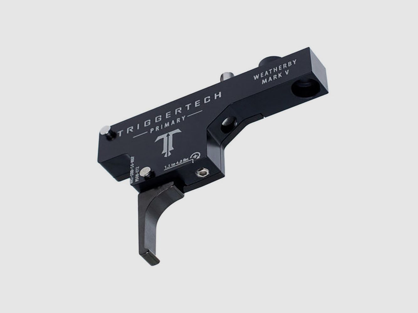 TRIGGERTECH Weatherby Mark V Special – Gerade Flach (PVD Schwarz), Bild 2 von 2