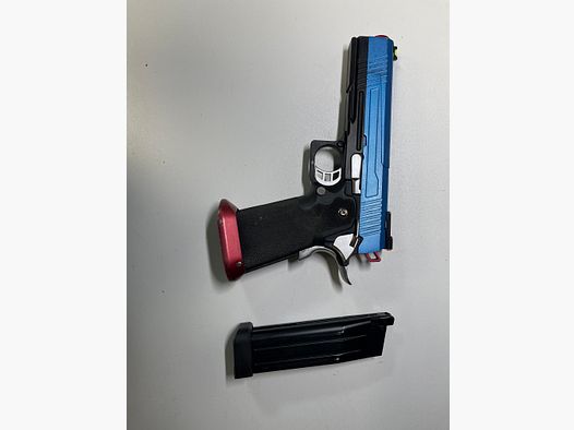 Double Bell Hi-Capa 5.1 Airsoft Pistol Full Metal CO2 BB 6mm BB Bicolor