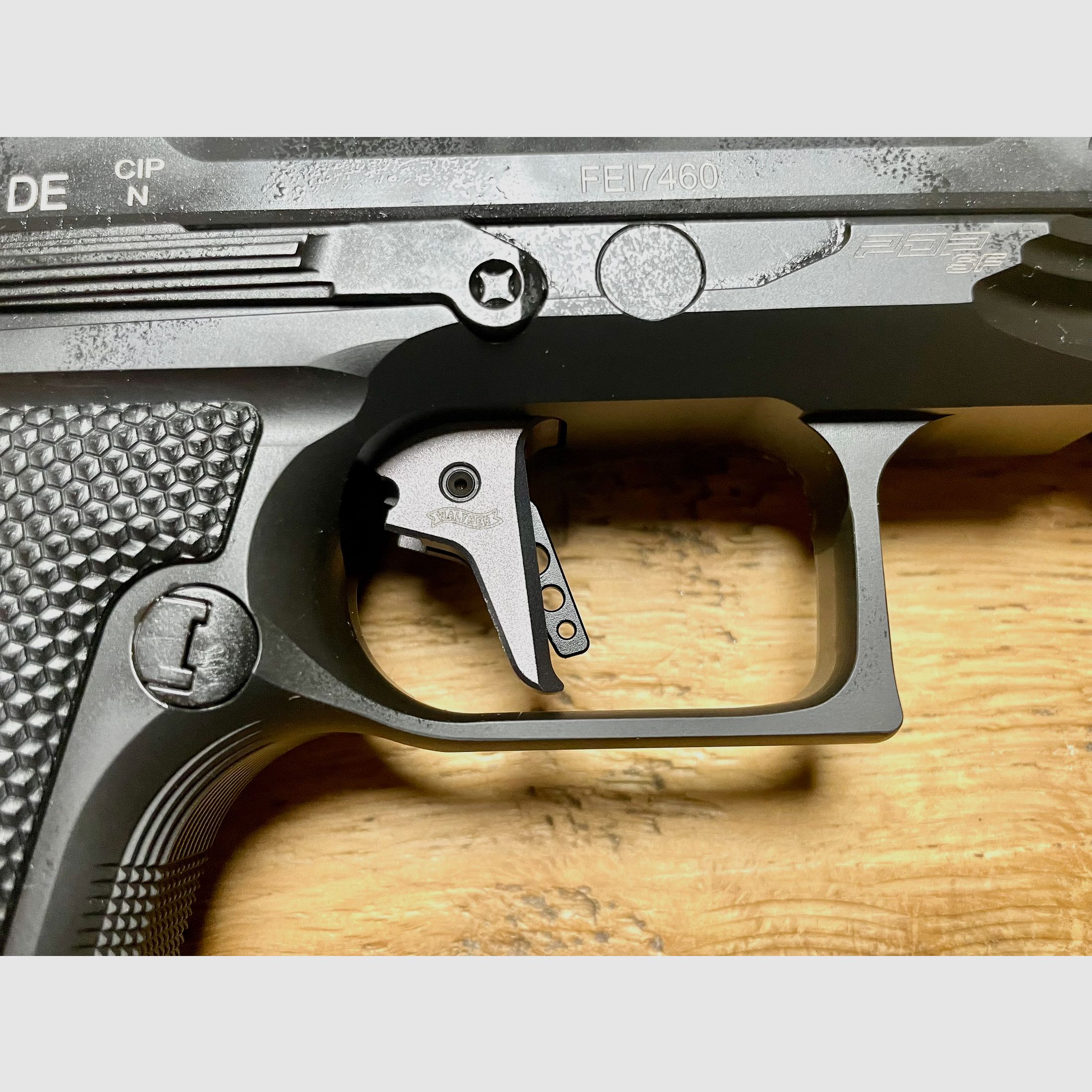 Walther Pistole PDP Stahlrahmen Vollgröße Match 9mm Optik bereit