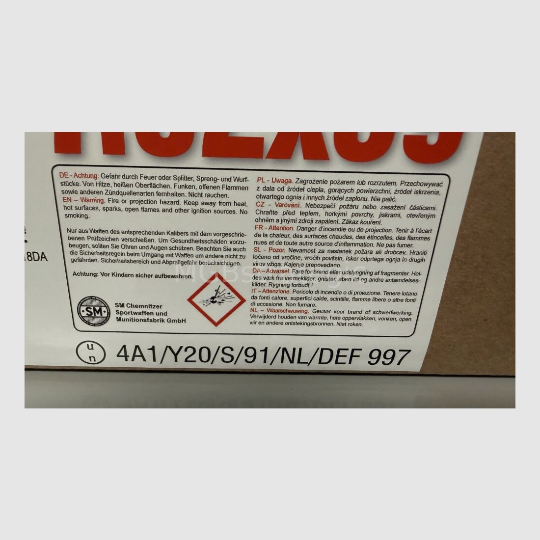 Cartucce 7,62 x 39 Surplus - SM 600 colpi - Paese di origine Bulgaria, involucro in acciaio verniciato Berdan, proiettile 8,0 gr. nucleo morbido, confezionato in 75/600 cartucce in UN BOX con CIP