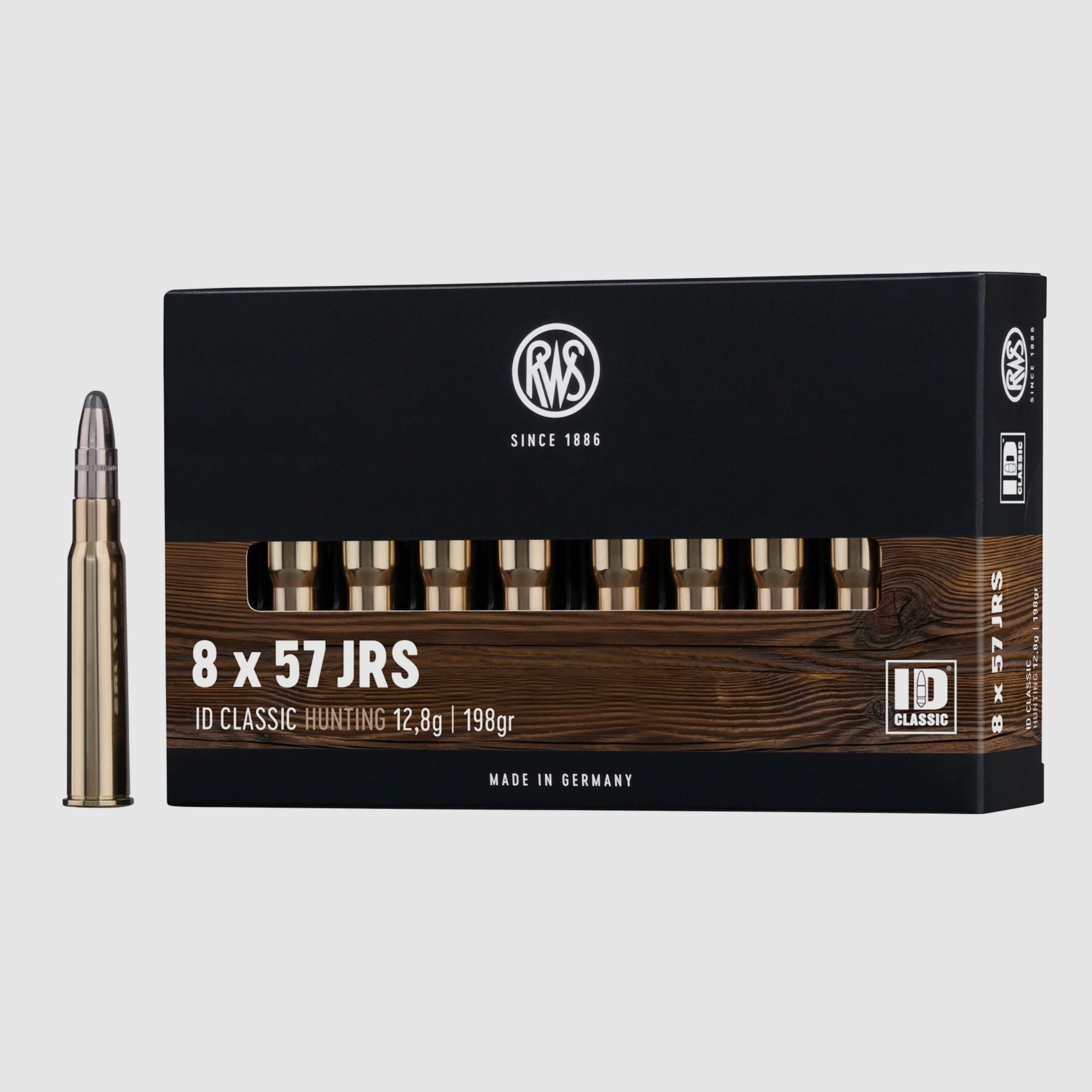 RWS 61070 8x57 IRS ID Classic 12,8g/198grs. Langwapenmunitie