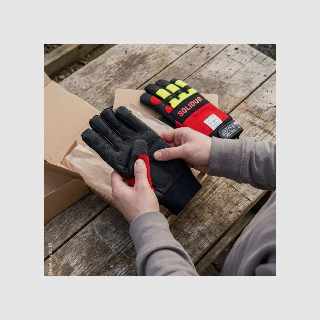 Solidur Infinity Class 1 anti-cut gloves for both hands, image 5 of 5