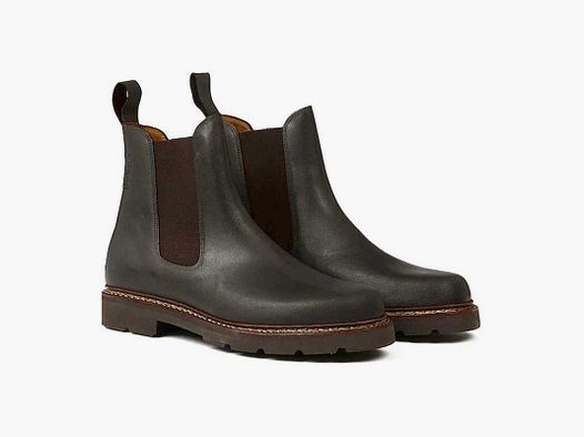 Skórzane Buty QUERCY - Ciemnobrązowe - P42