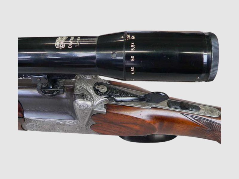 Doble rifle, -escopeta Ferlach, cal. (2x7x65R), (16/70, 7x65R), (2x16/70)