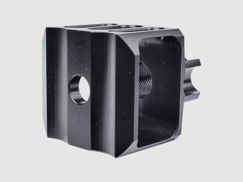 JMAC CUSTOMS 14 JMAC CUSTOMS FRENTE E CLAMOROSO MUZZLE BRAKE 14MM FILETTI, immagine 2 di 4