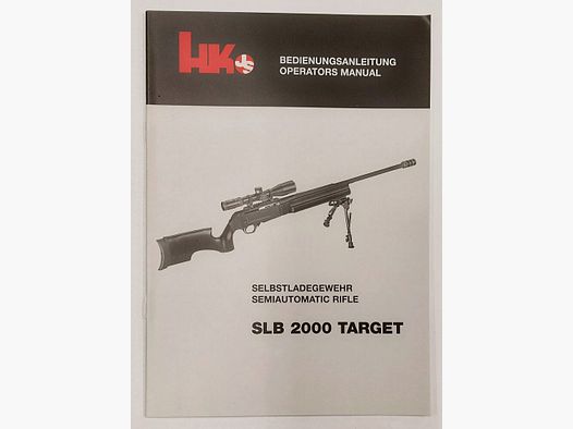 Instrukcja obsługi Heckler & Koch HK SLB2000, niemiecki i angielski