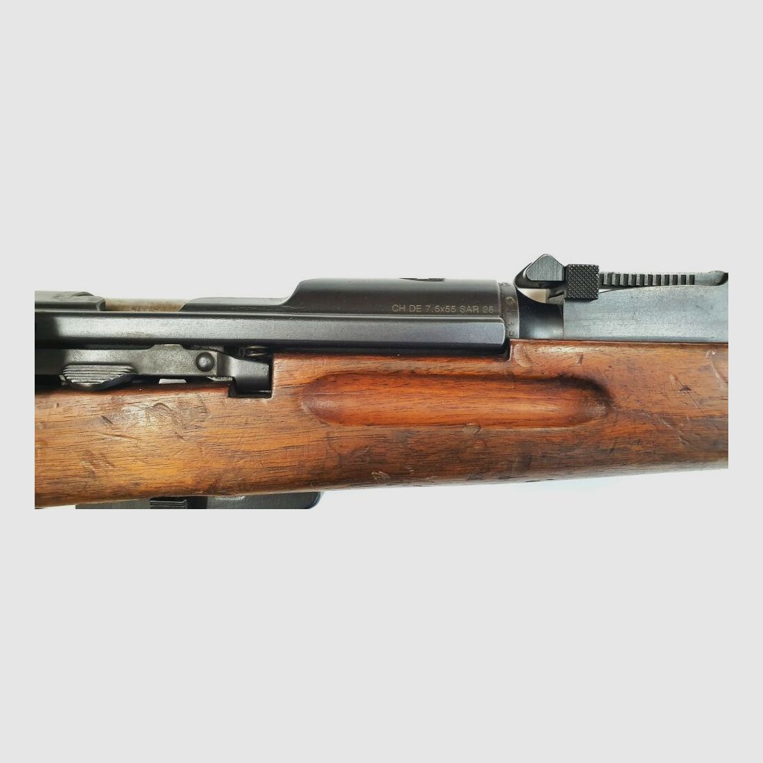 Fabryka broni Bern karabina powtarzalna Fabryka broni Bern Szwajcarski K31 Kaliber 7,5x55 Szwajcarski kompletny z dopasowanymi numerami + bagnet