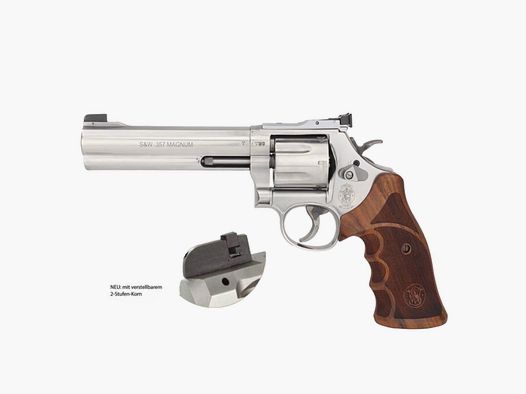 S&W Revolver Mod. 686 Deluxe Match Master 6 inch roestvrij staal kaliber .357 Magnum