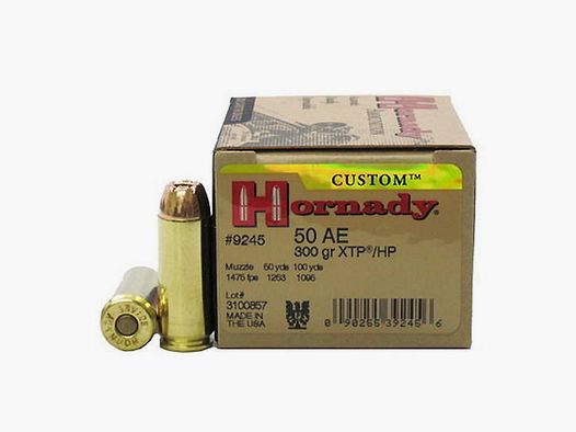 Hornady 50AE Custom 300 Grs XTP X20