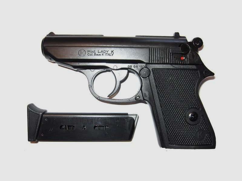 Kimar Pistola Lady K Nera cal.8 mm a salve, immagine 2 di 2