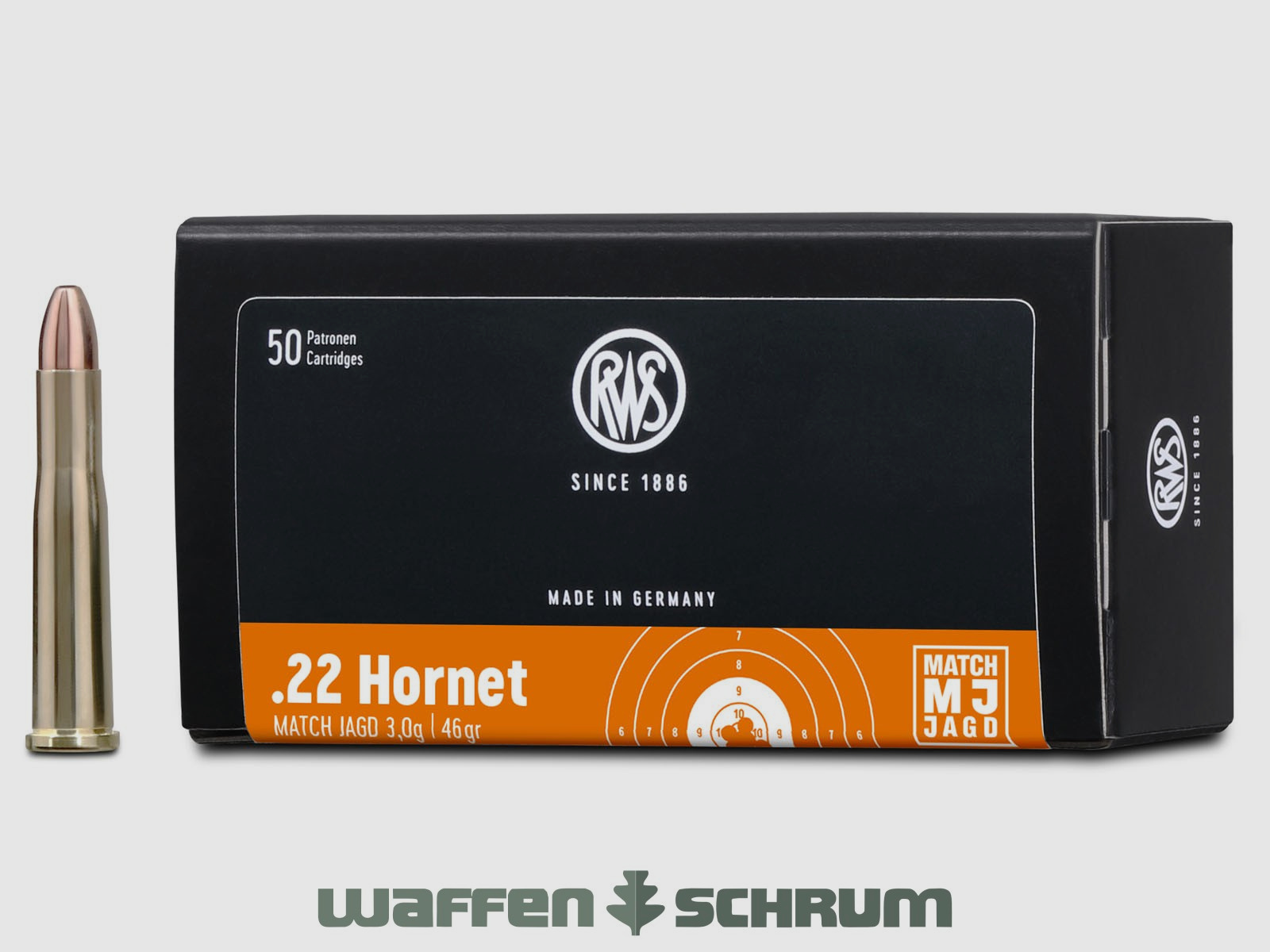 RWS .22Hornet Match-Jagd 3,0g - 46gr.