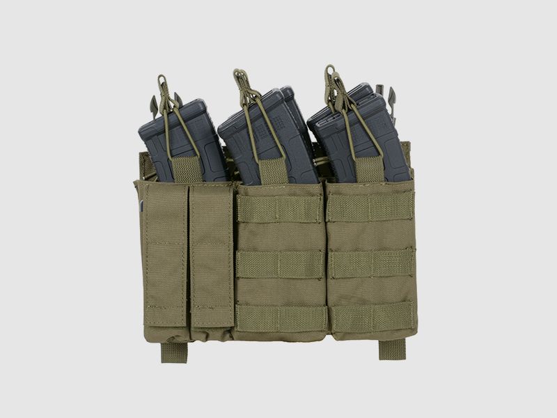 Buckle Up Triple AK Mag/Pistol Pouch Panel - Olive