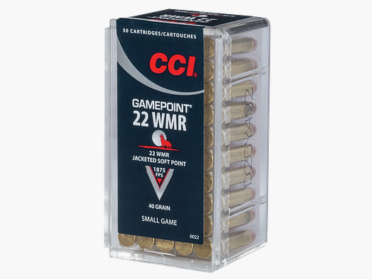 CCI Geweerpatronen .22 Win. Mag. 2,6g Hollow Point Short Barrel Gamepoint