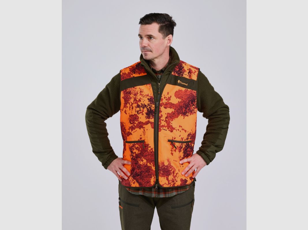 KAMIZELKA MYŚLIWSKA PINEWOOD HUNTERS CAMOU VEST STRATA BLAZE, zdjęcie 6 z 6