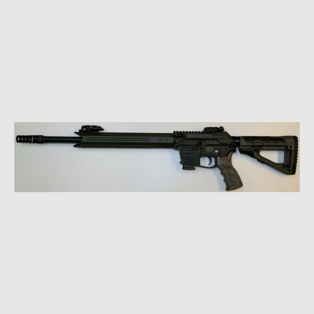 GWMH Selbstladebüchse GWMH SPC-SPORTER A4 17" (SWISS PISTOL CARBINE) OD-GREEN Kal.9x19 AR15 Glock Magazin