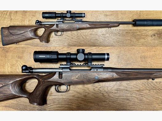 Mauser M12 Lochschaft mit Minox und Schalldämpfer