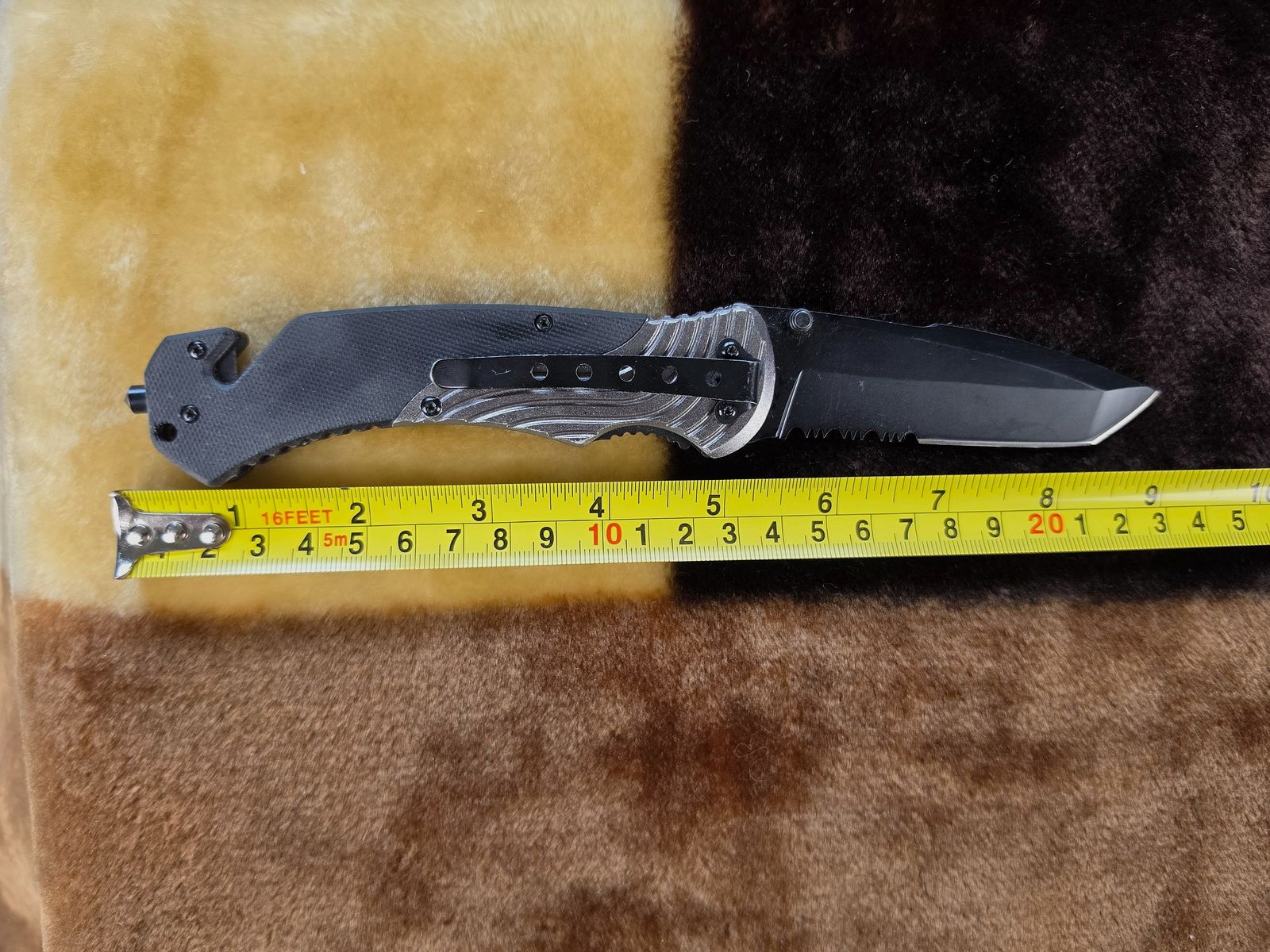 Herbertz Taktisches Rettungsmesser (AISI 420 / Nr. 215413) mit Gurtschneider & Glasbrecher, Bild 4 von 5