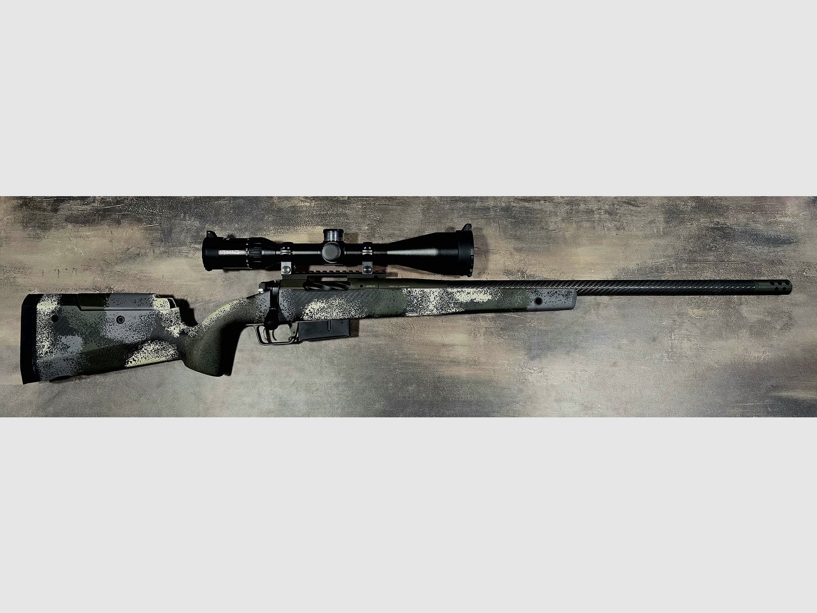 Fusil à verrou Springfield Armory Waypoint cal. 6,5 PRC, 24", camos réglable incluant Steiner Ranger8 4-32×56 avec tourelle balistique et montage Recknagel PSG