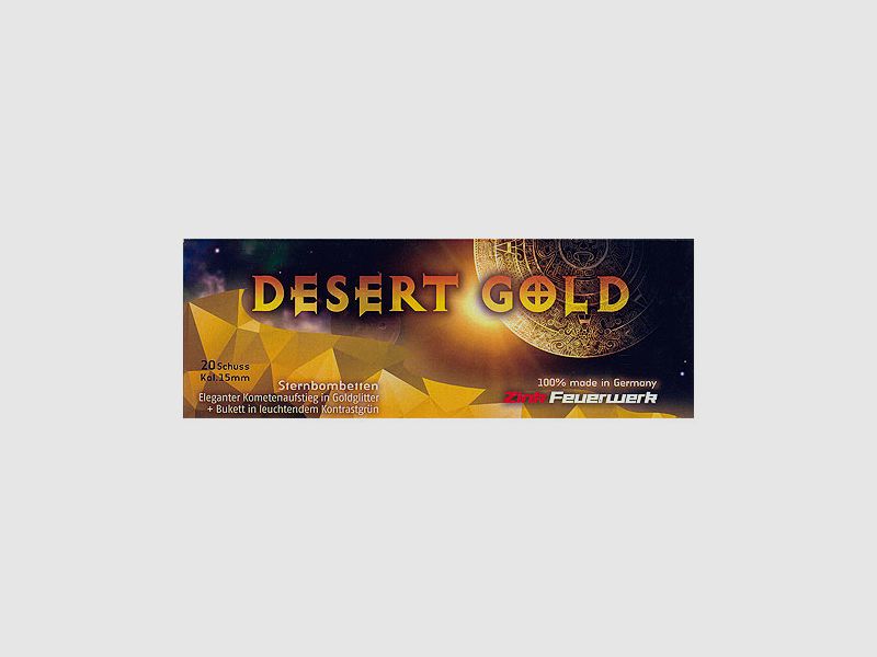 Desert Gold 20er Goldglitter + grünes Buketts