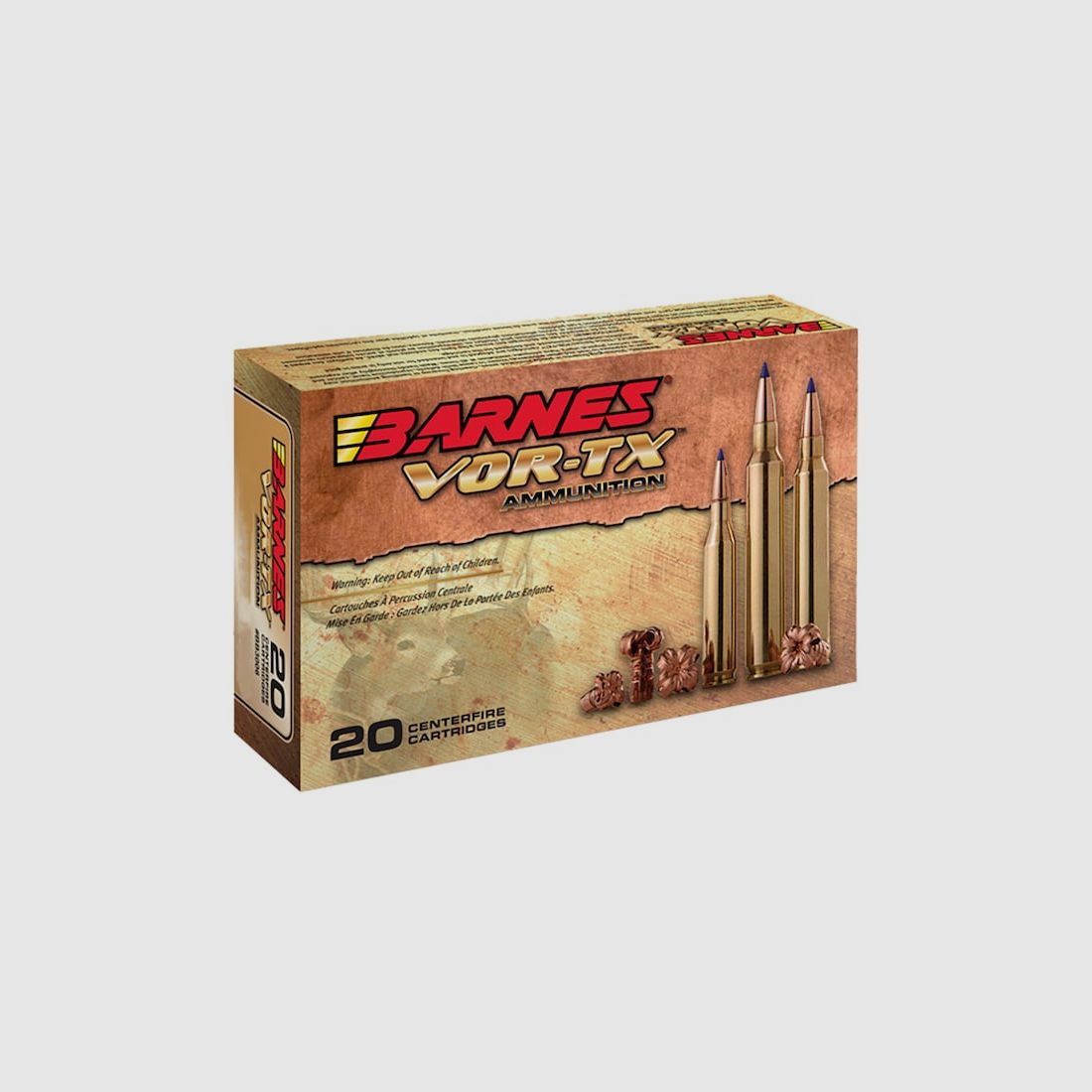 Barnes VOR-TX Euro .30-06 Sprg. 168GR Tipped TSX Boat Tail 20 Patronen