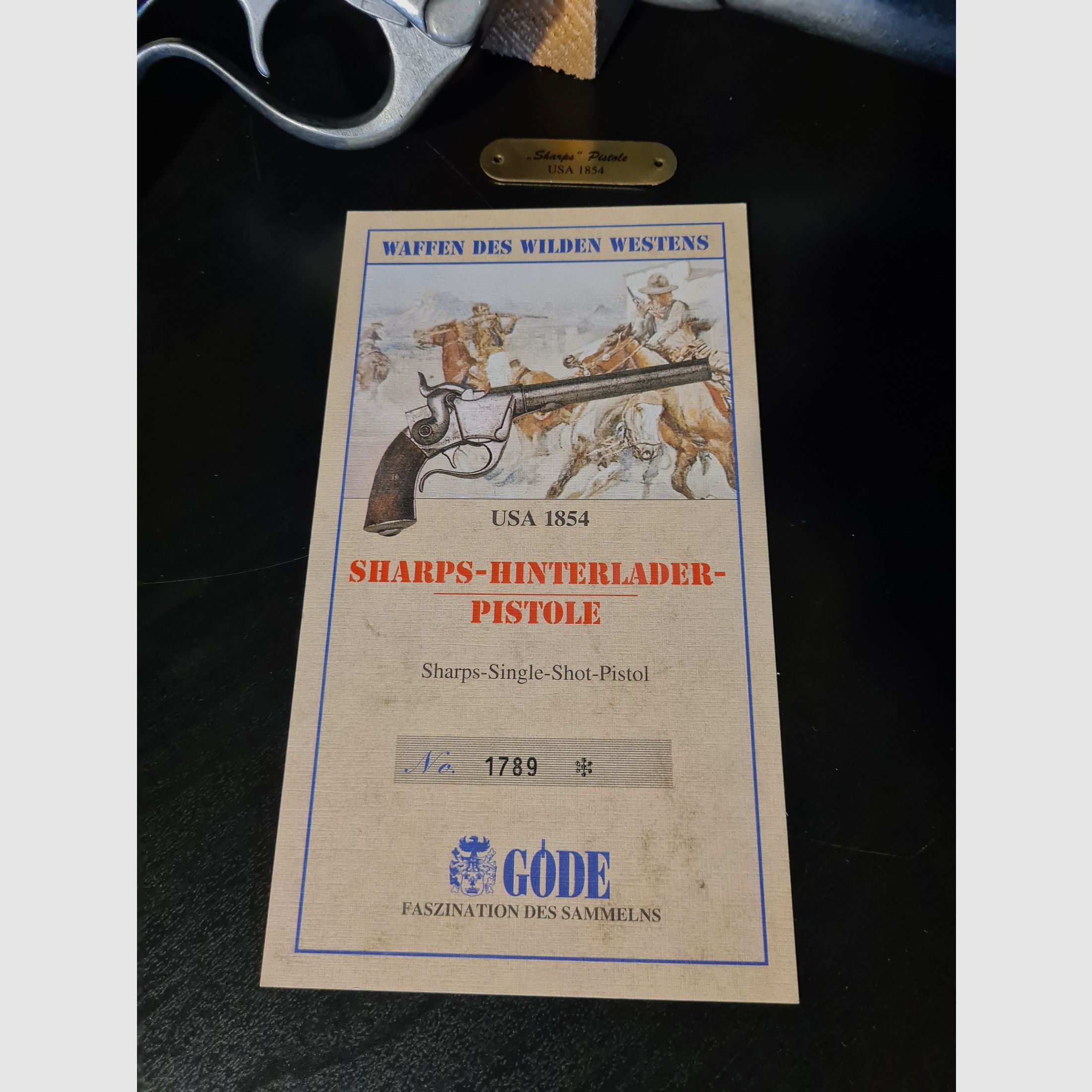 Pistolet à chargement par l'arrière Sharps 1852