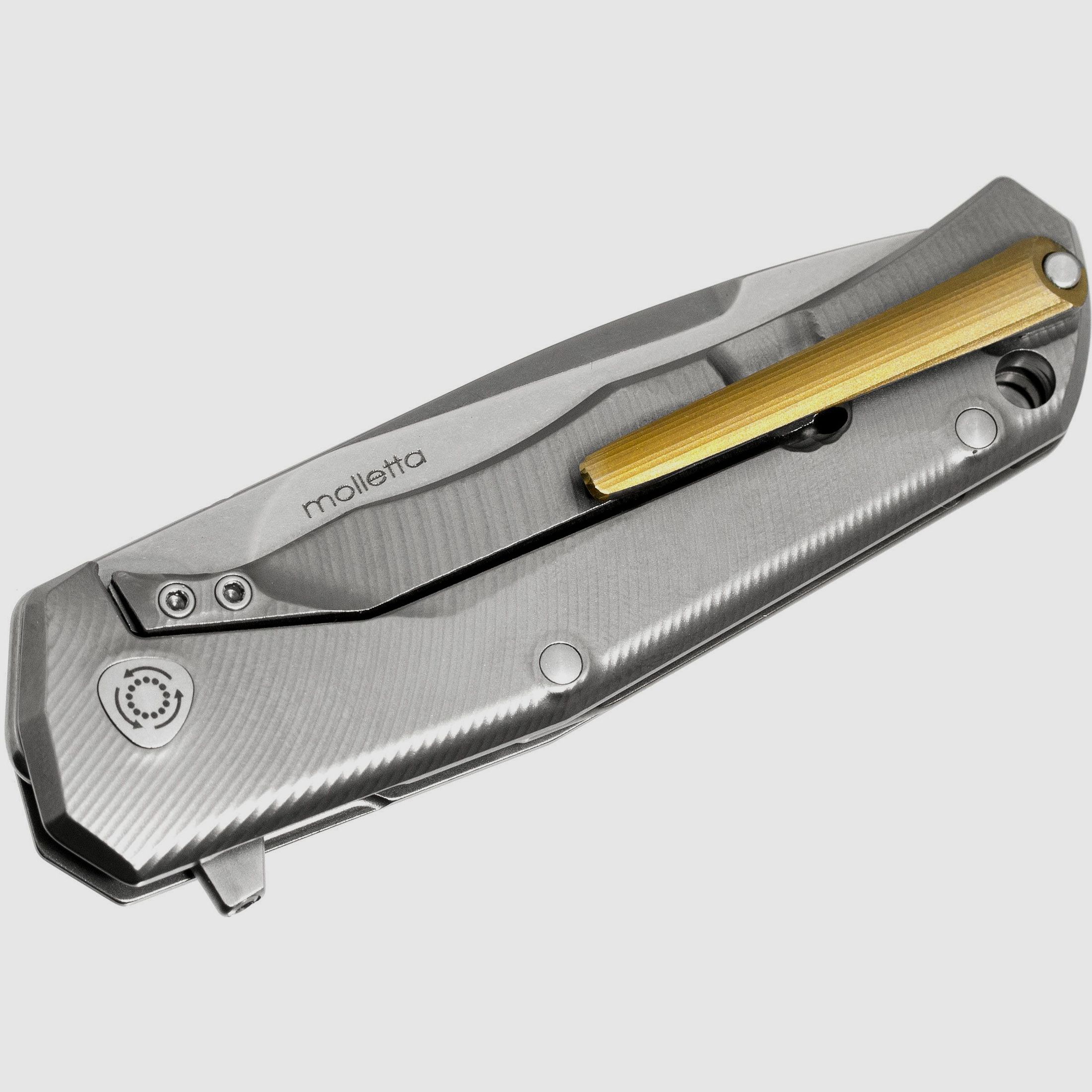 Three Rapid Exchange, Klinge aus M390, Griffe aus mattiertem Titan | 97229