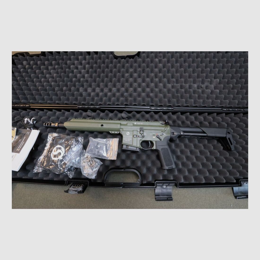 Schmeisser AR 15 Sport AR 15 S4F CSS Green LL10,5" Sportlich Zugelassen