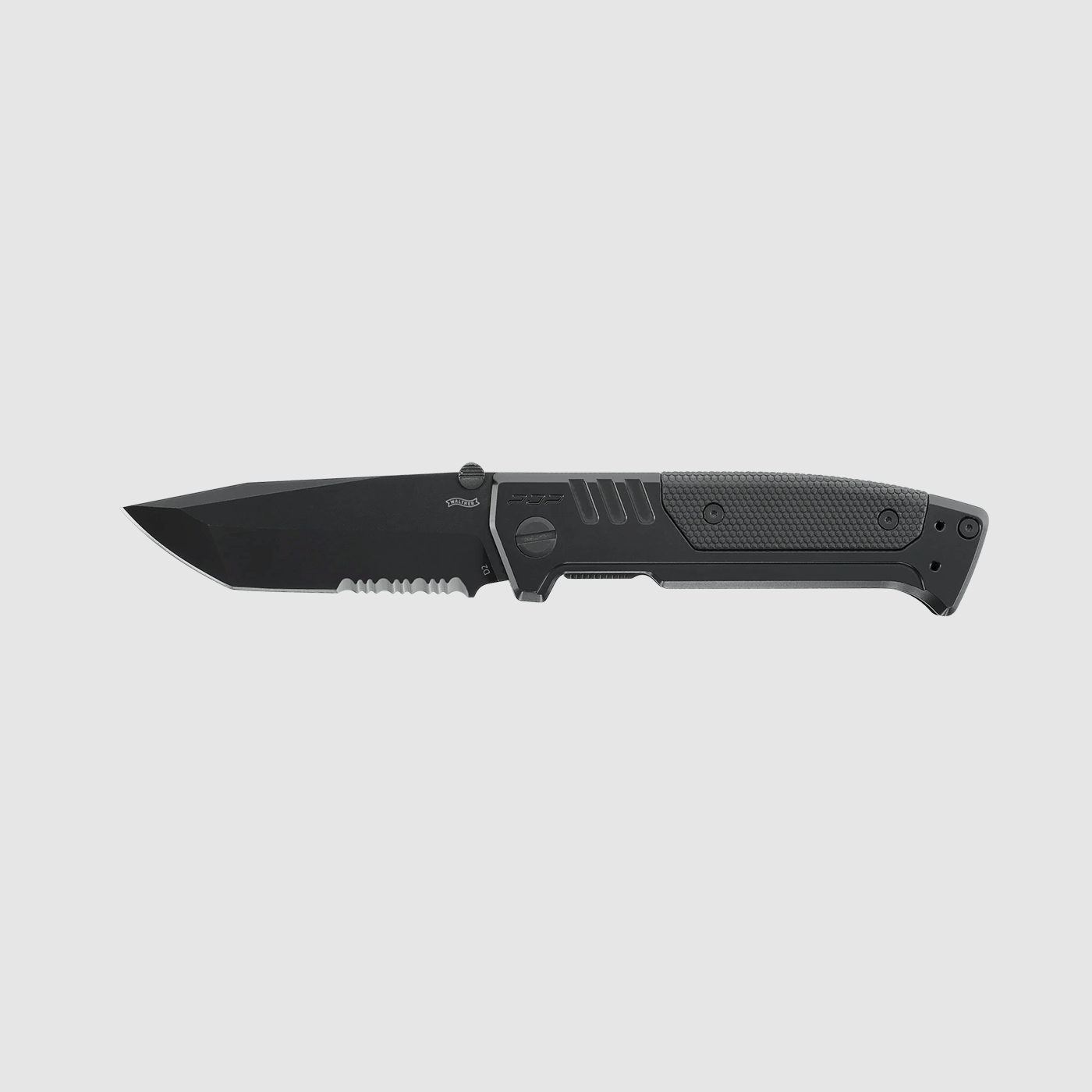 COLTELLO – WALTHER/UMAREX – PDP STEEL FRAME TANTO FOLDER SERRATED, black, immagine 1 di 4