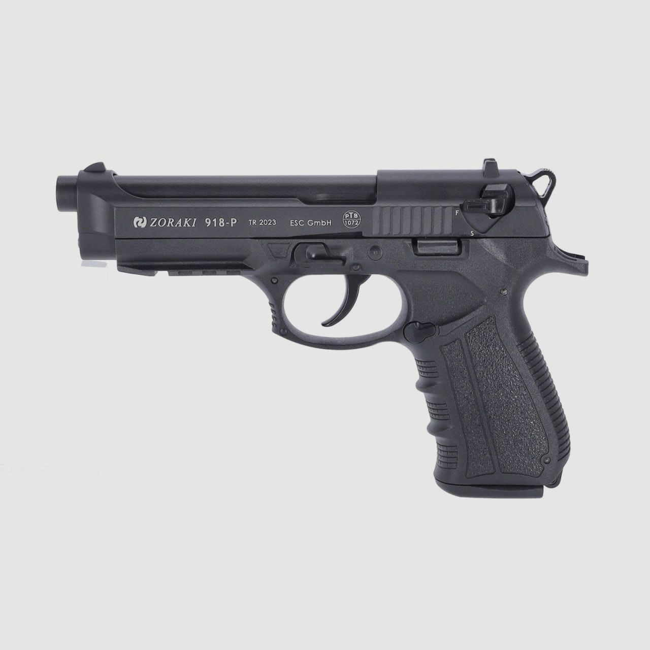 Zoraki 918 blank firing pistol 9 mm P.A.K. blued