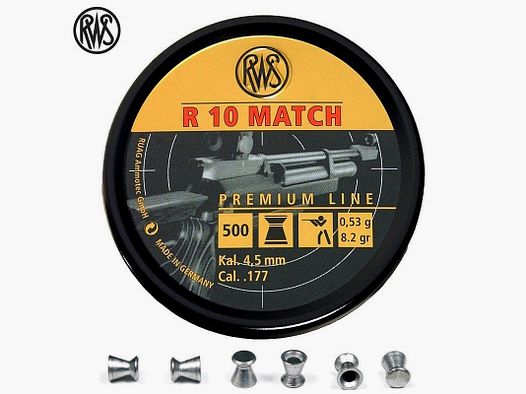 RWS - 4,5mm - R10 Match carabine - (x500)