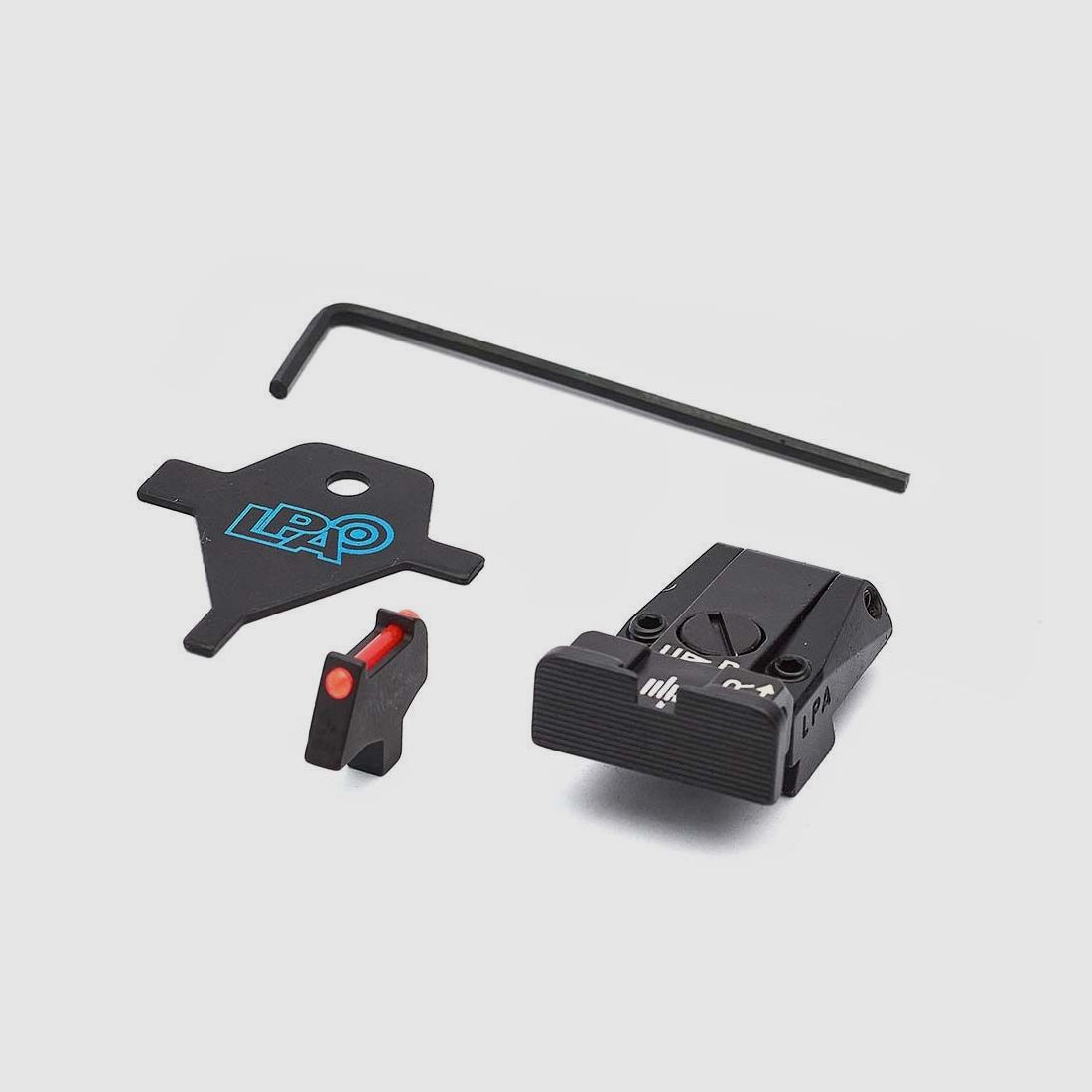 LPA SPR80CT7F Adjustable Sight Set for COLT SERIES 80 with Fiber Optic Front, image 1 of 3