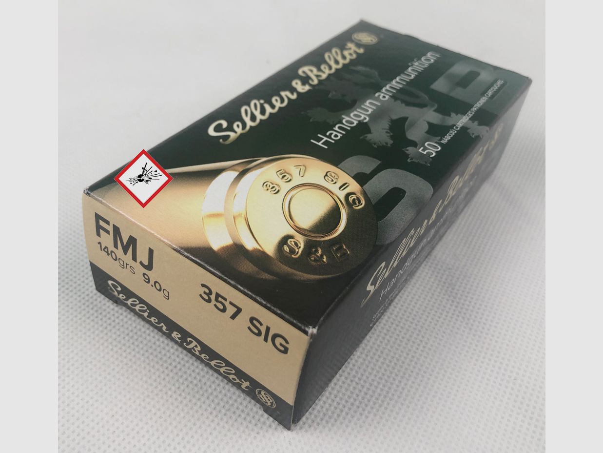Sellier & Bellot .357 Sig FMJ 140g.