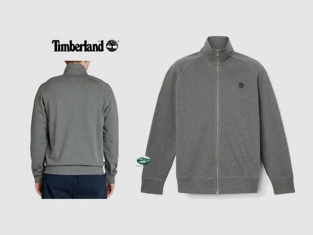 TIMBERLAND Exet Brushed full zip sweatshirt in grijs