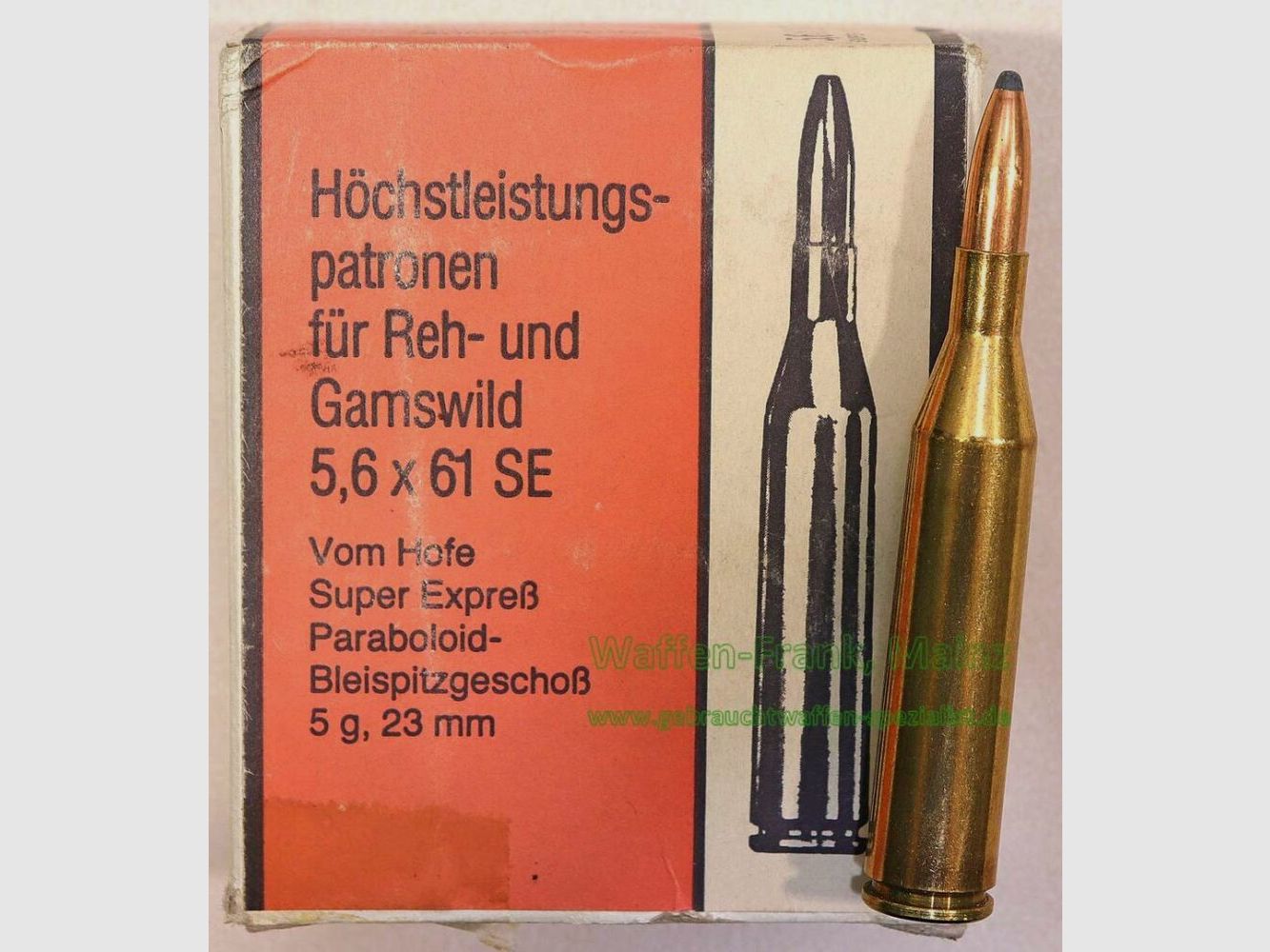 Hirtenberger / Austria Rifle Cartridges 5.6x61SE