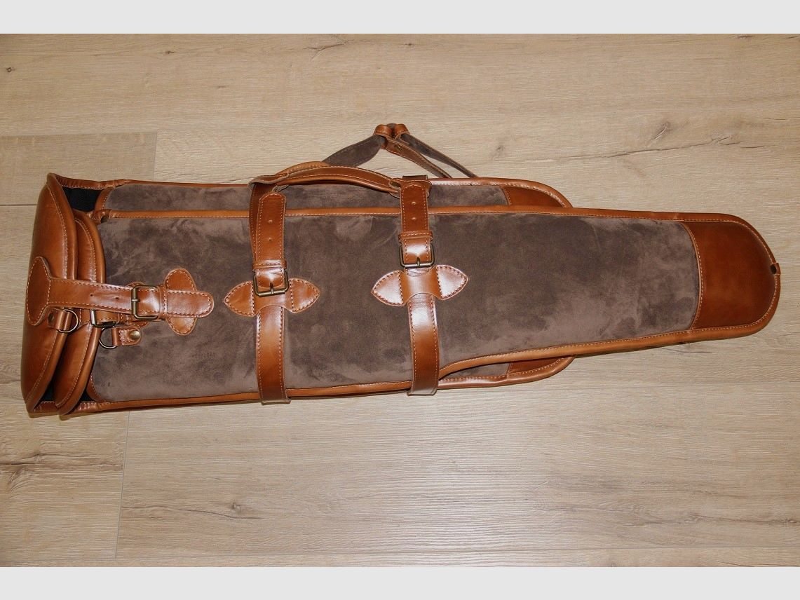 Gewehrfutteral Leder 2-teilig, Bild 1 von 3