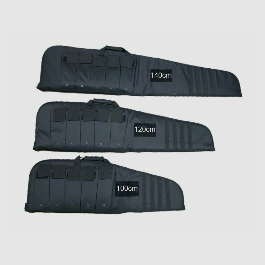 Custodia per fucile / Fodero 100cm – 140cm Nero/Oliva