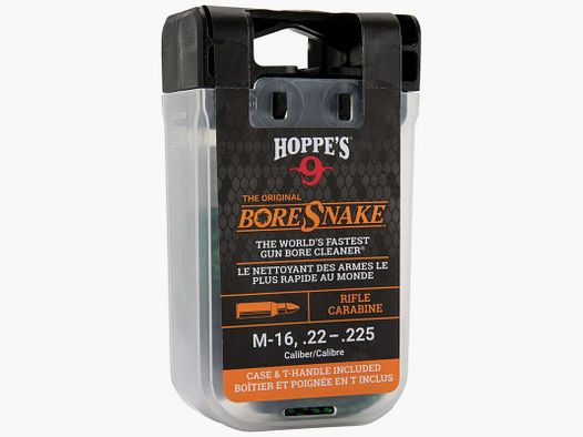 Hoppes BoreSnake für Langwaffen - M-16/.223/.22-.225