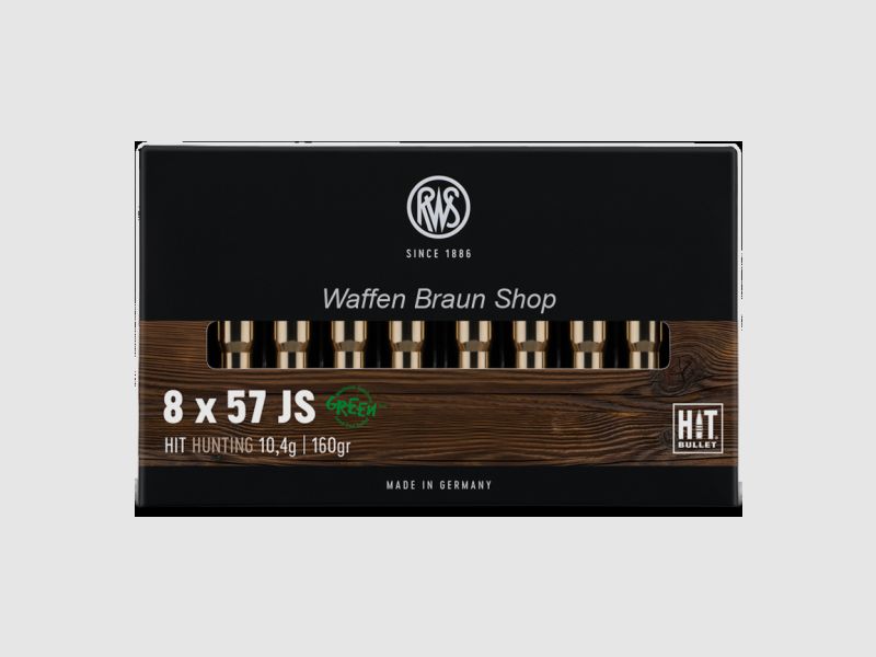 RWS 8x57IS HIT 10,4g/160 grain 20 Stück