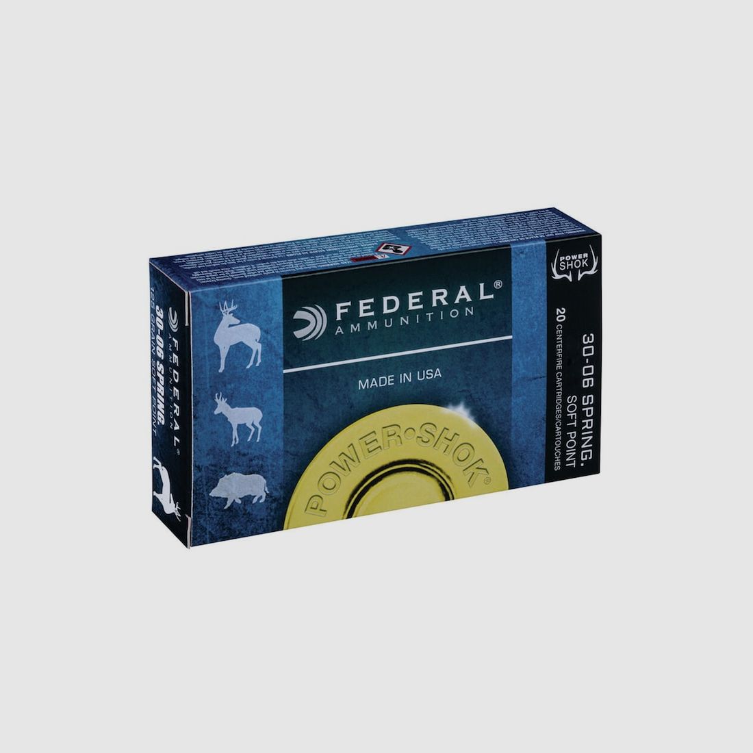 Federal Power-Shok .30-06 Sprg. 220GR JSP RN 20 Patronen